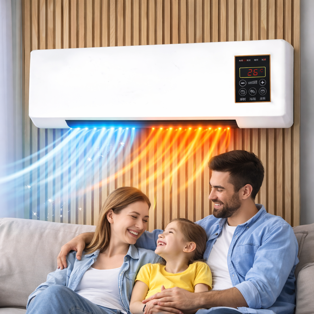 Stufa Elettrica da Parete – Riscaldamento Rapido e Silenzioso per Casa e Bagno