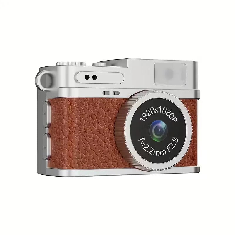 Mini Fotocamera Portachiavi HD 1080P – Nano Camera Retrò con Schermo IPS 0,96", Batteria Ricaricabile e Supporto TF fino a 128GB