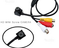 Mini videocamera spia,microcamera cimice vite perno bullone nera nero spy Cam