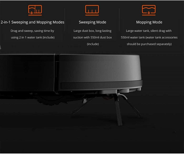 Xiaomi Aspirapolvere Mi Vacuum Mop Pro Robot Smart Controllo Remoto Lds Black Luemm Store