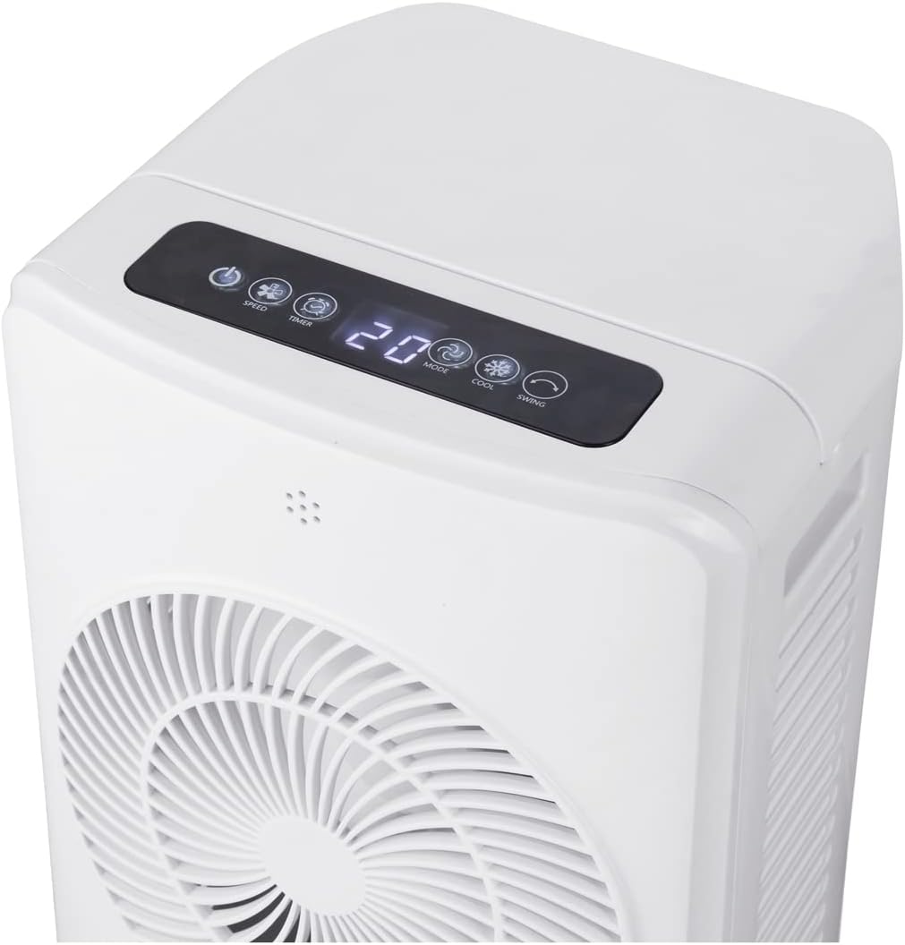 Raffrescatore e Purificatore d’Aria 3 in 1 con Telecomando, Timer 12h, Display Digitale, Serbatoio 5L, Touch Control