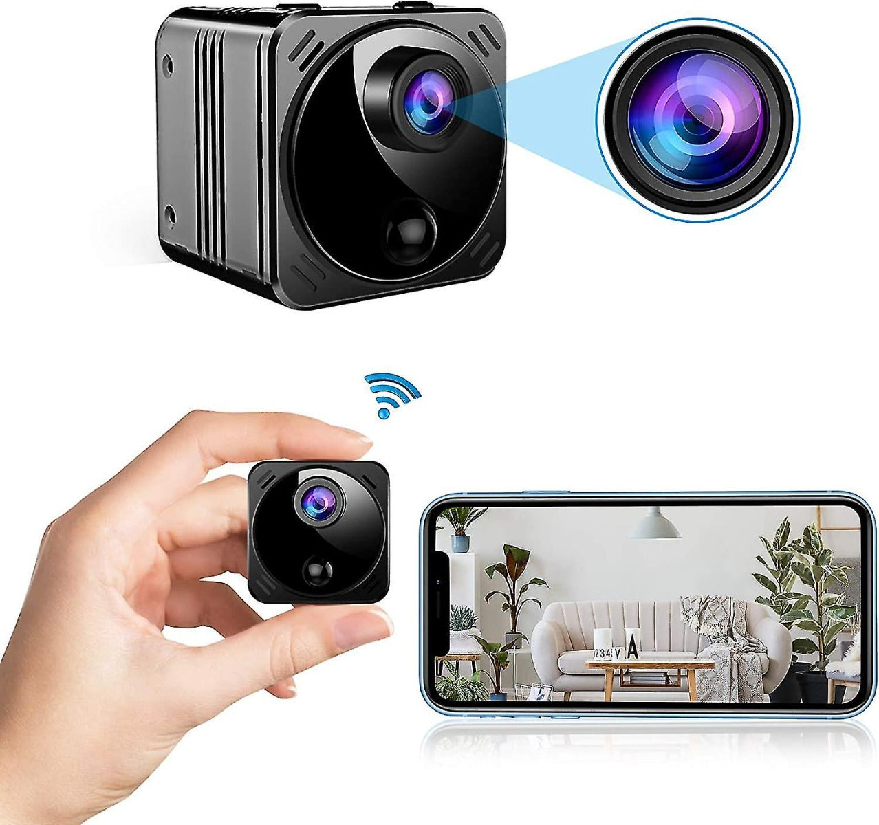 Mini telecamera nascosta senza fili wifi real 1080p