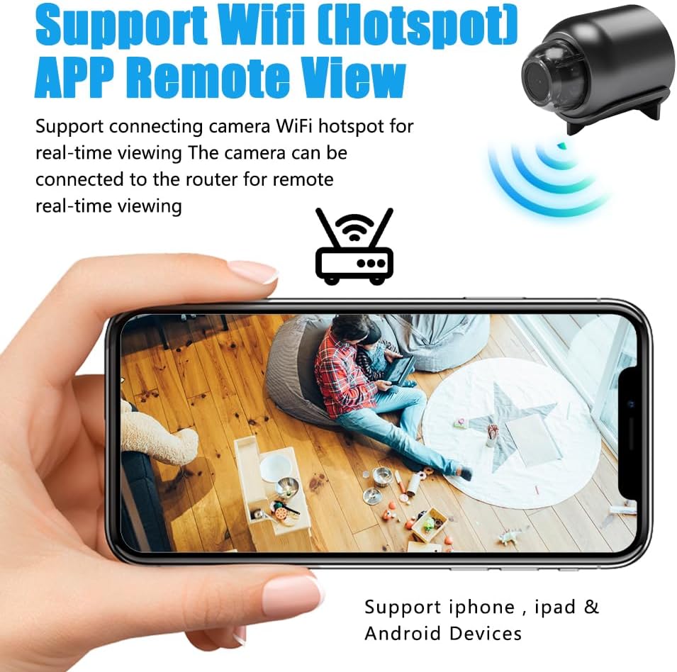 Mini fotocamera 1080P HD WiFi mini telecamera IP trasmissione dal vivo