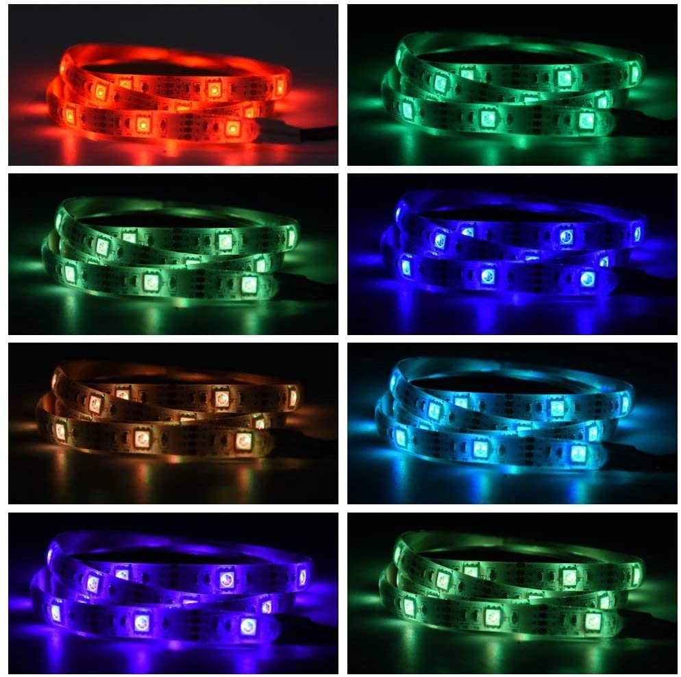 STRISCIA LED 5050RGB LUCE MULTICOLORE 5M + CONTROLLER E ALIMENTATORE
