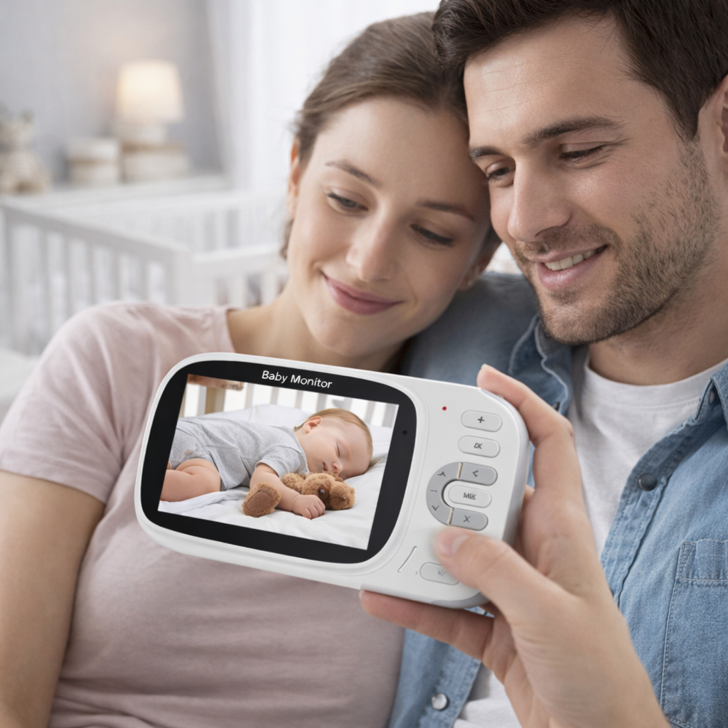 Video Baby Monitor Wireless Q-SX907 con Telecamera HD e Audio Bidirezionale
