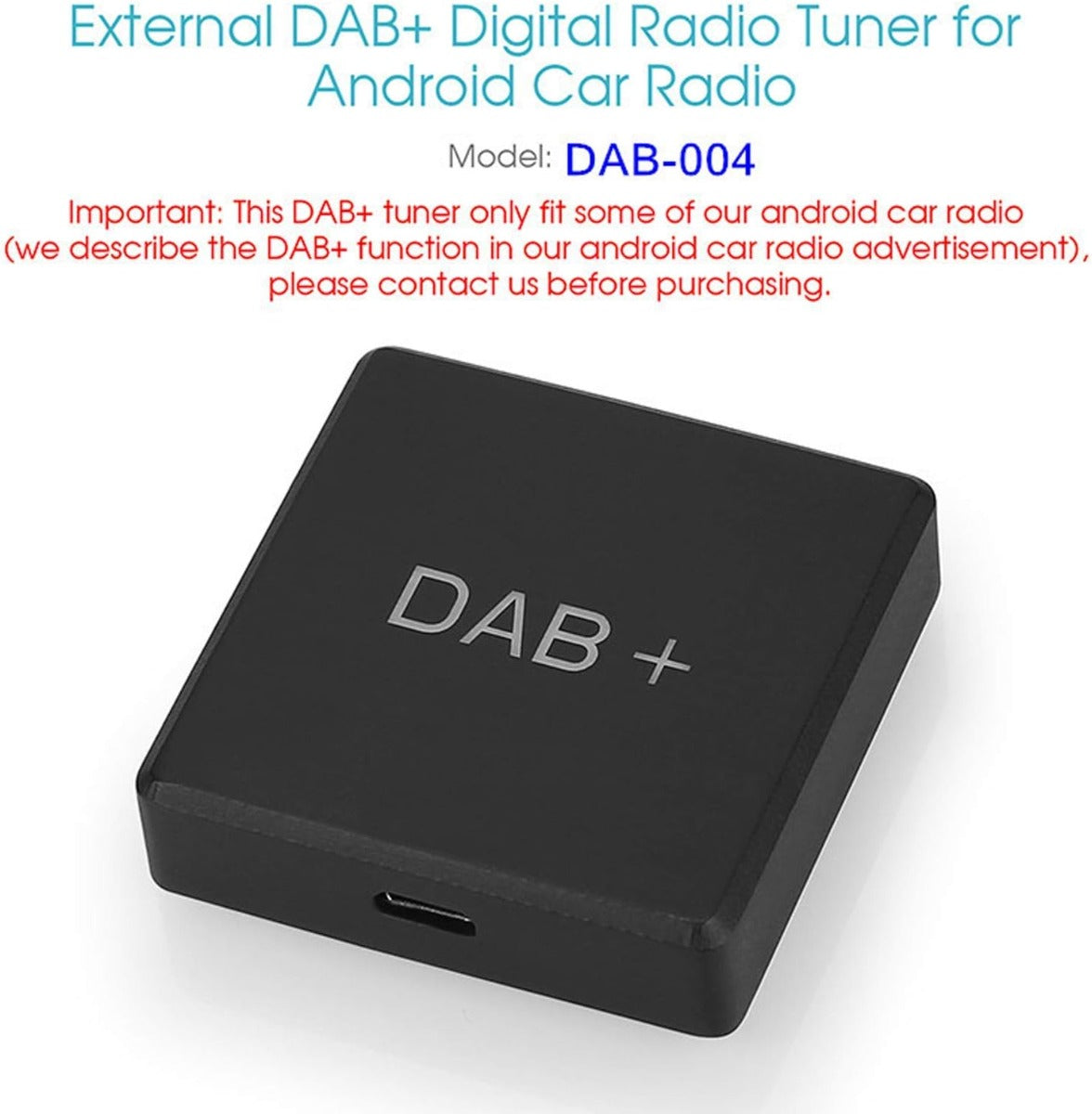 Ricevitore radio dab per auto radio stereo lettore audio usb radio esterna e digitale per autoradio