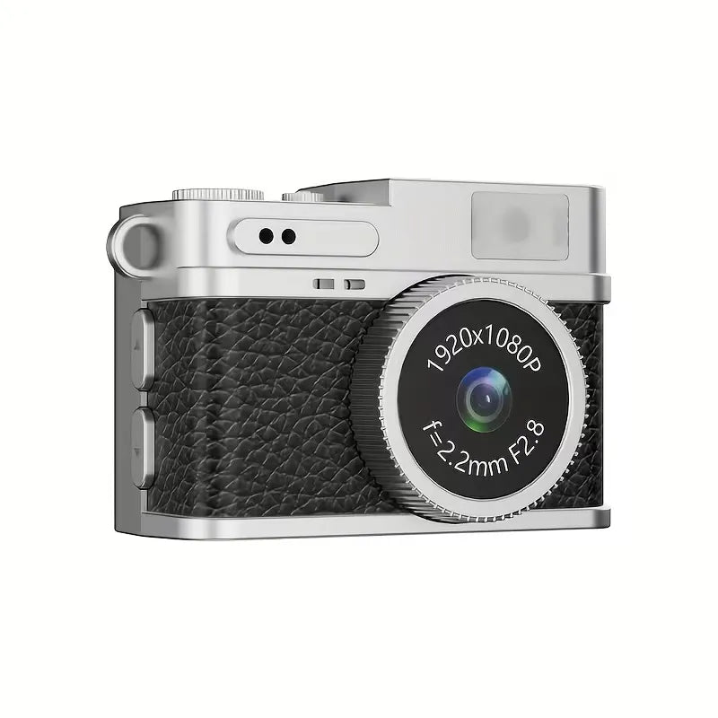 Mini Fotocamera Portachiavi HD 1080P – Nano Camera Retrò con Schermo IPS 0,96", Batteria Ricaricabile e Supporto TF fino a 128GB