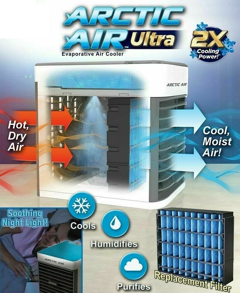 Mini condizionatore portatile ventilatore tavola climatizzatore ad acqua usb artic air ultra