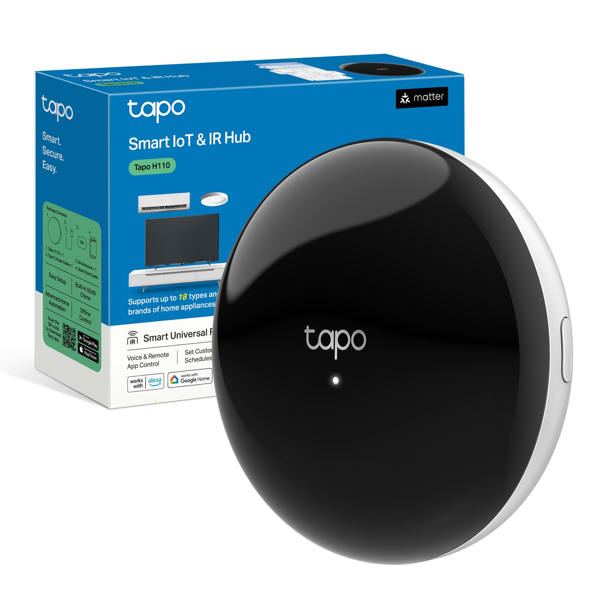 Tapo H110 Smart Hub& IoT Hub, Telecomando Universale Intelligente All-in-One