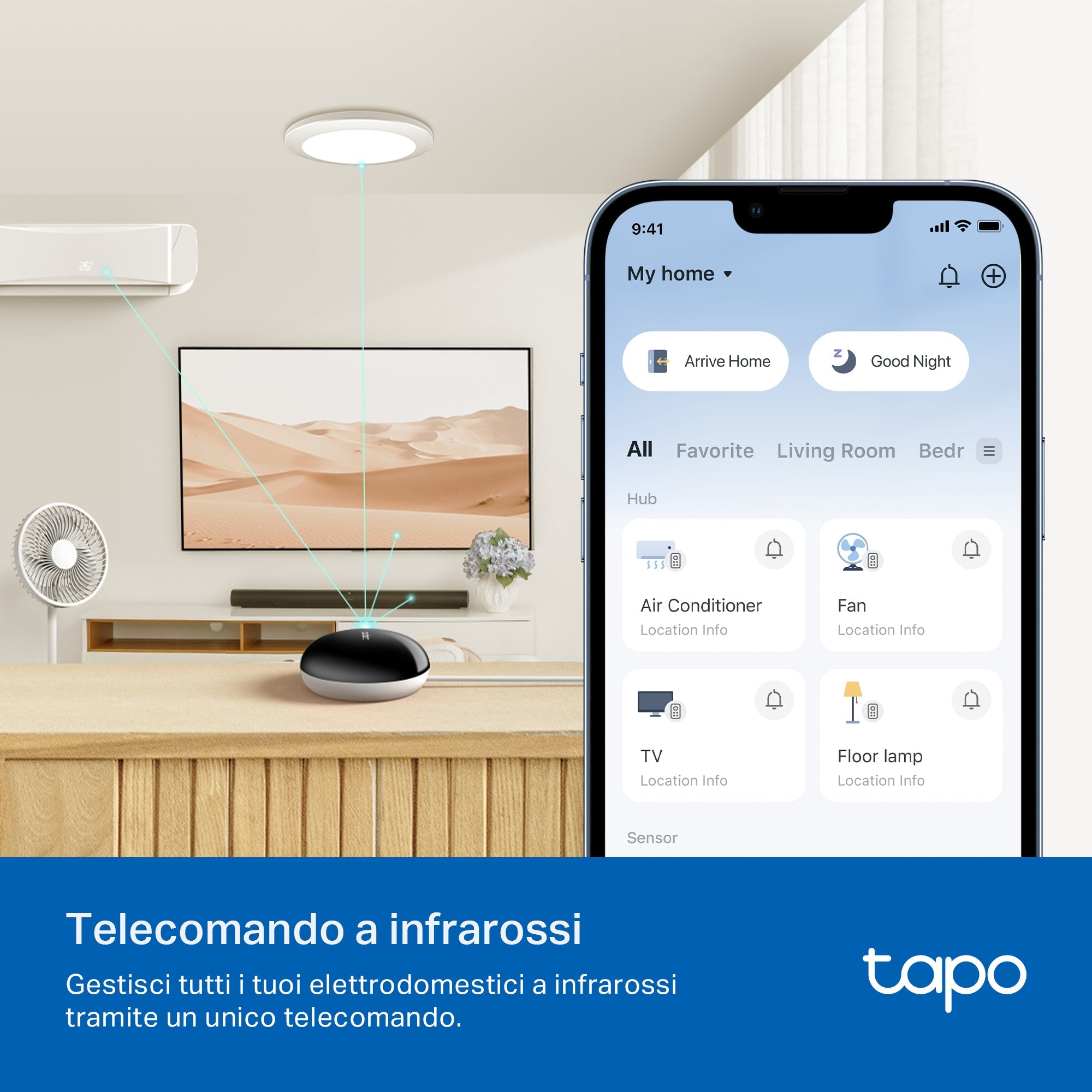 Tapo H110 Smart Hub& IoT Hub, Telecomando Universale Intelligente All-in-One