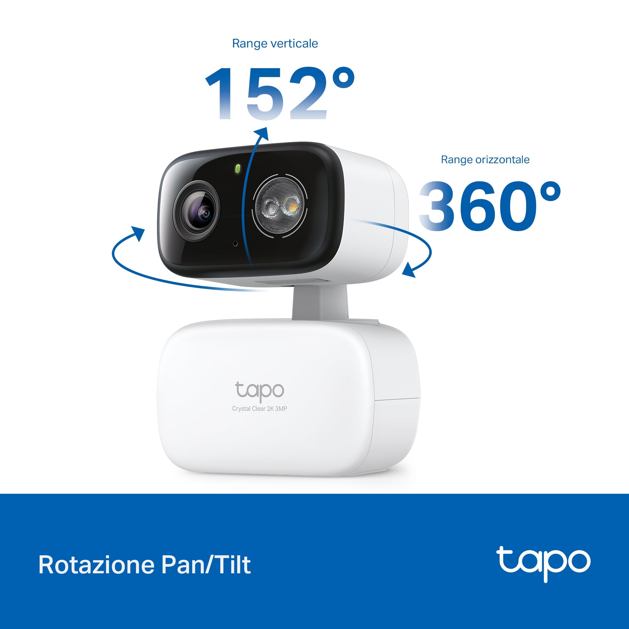 Tapo C216 Telecamera Wi-Fi Esterno/Interno 2K 3MP, 360° Visuale, Visione Notturna a Colori, ⚠️Non a batteria TP-Link Showroom viveresmart.store & augmentedrealityoffers.com - P. IVA 02867250694 - DI PENTA ALESSIO - VIALE NETTUNO 167, 66023, FRANCAVILLA AL MARE (CH) - REA CH-438573