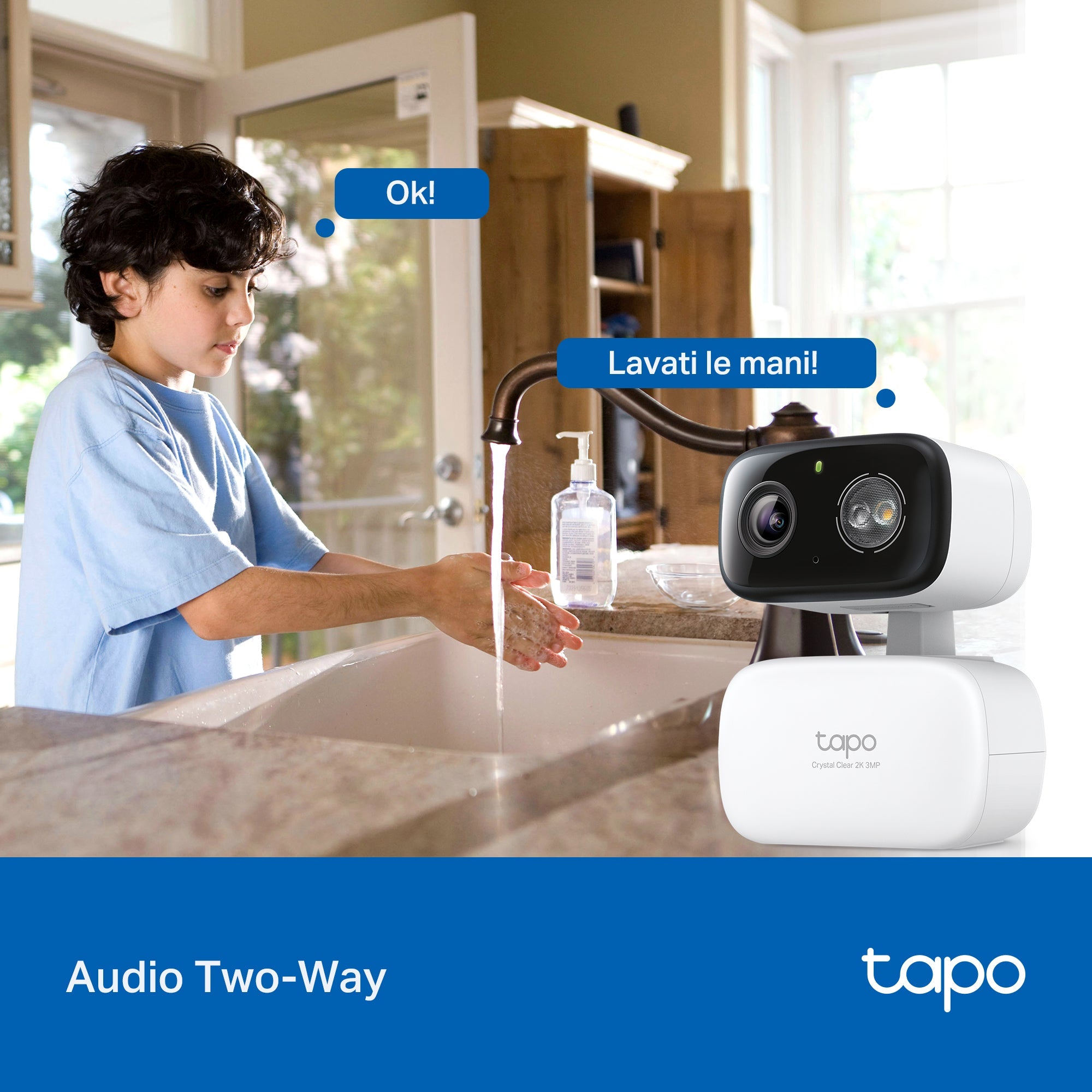 Tapo C216 Telecamera Wi-Fi Esterno/Interno 2K 3MP, 360° Visuale, Visione Notturna a Colori, ⚠️Non a batteria TP-Link Showroom viveresmart.store & augmentedrealityoffers.com - P. IVA 02867250694 - DI PENTA ALESSIO - VIALE NETTUNO 167, 66023, FRANCAVILLA AL MARE (CH) - REA CH-438573