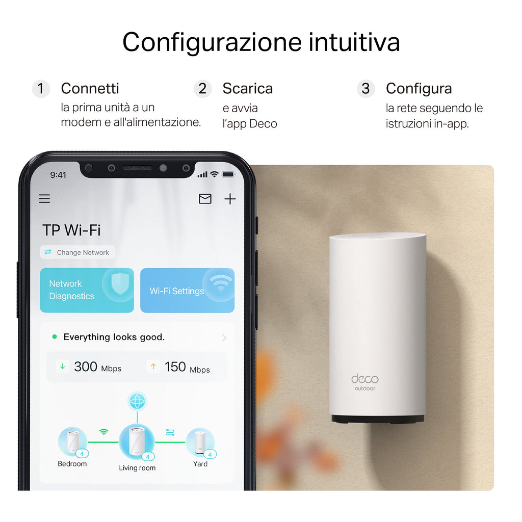 Deco BE25-Outdoor Sistema Mesh Wi-Fi 7 BE3600Mbps TP-Link Showroom