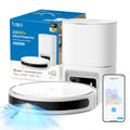 Tapo RV20 Max Plus White Robot Aspirapolvere, All-in-one, Navigazione LiDAR MagSlim,⚠️Aggiungi al carrello: Un Faretto LED gratis!