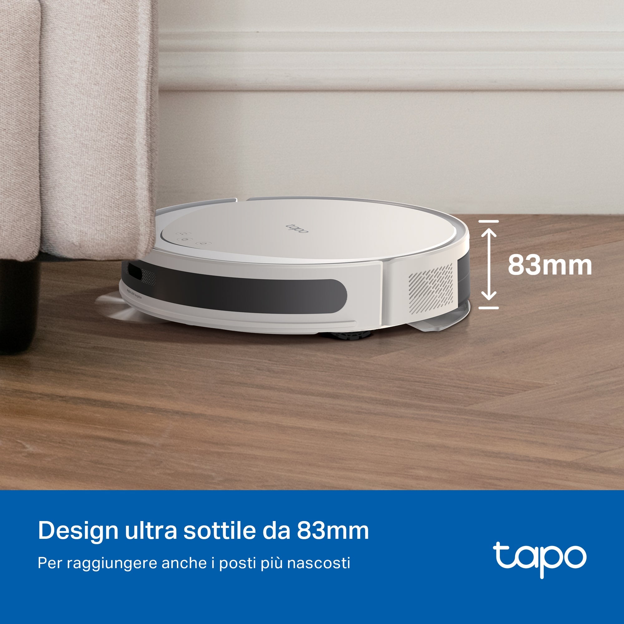 Tapo RV20 Max Plus White Robot Aspirapolvere, All-in-one, Navigazione LiDAR MagSlim,⚠️Aggiungi al carrello: Un Faretto LED gratis!