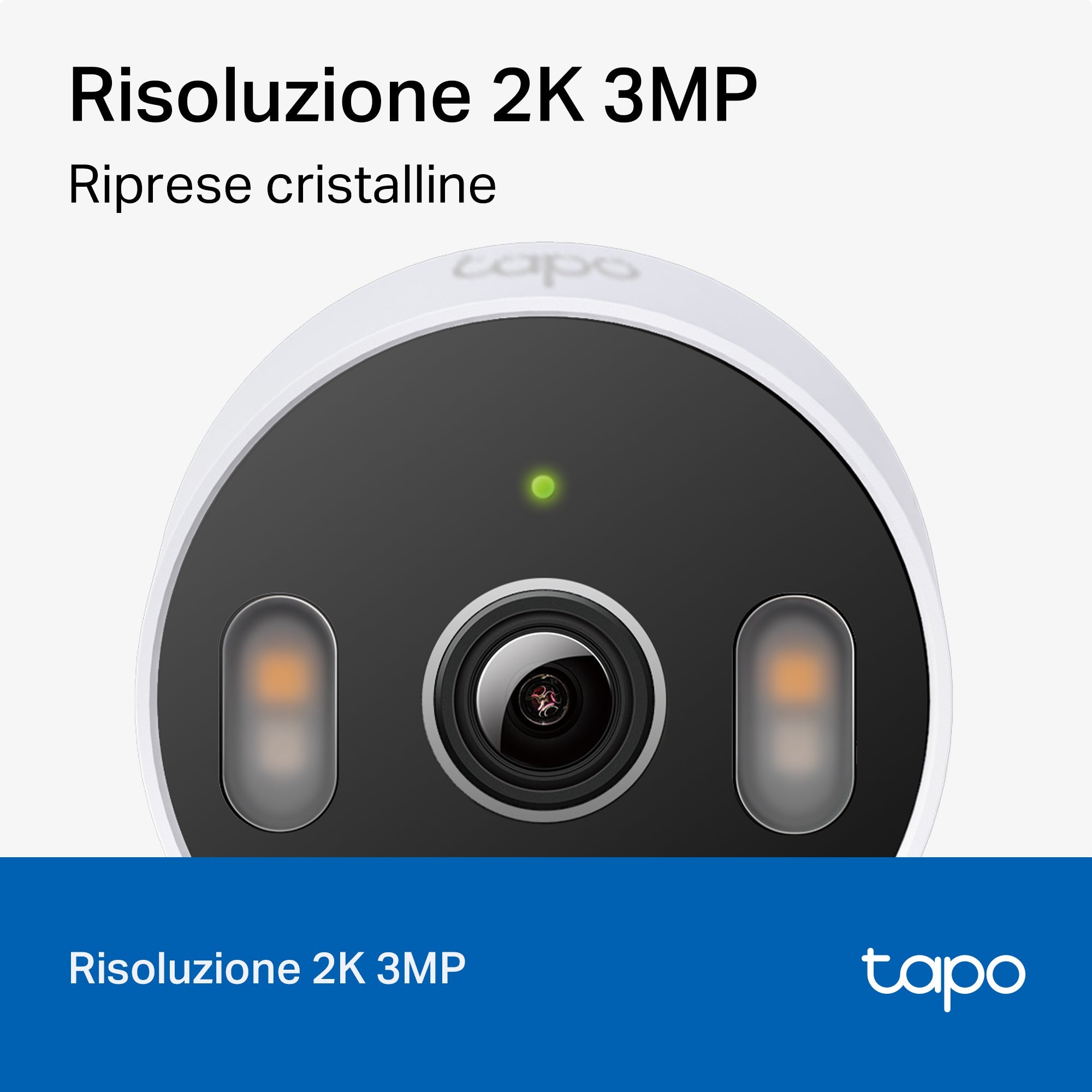 Tapo C113 Telecamera Wi-Fi Esterno/Interno 2K 3MP, Visione Notturna a Colori