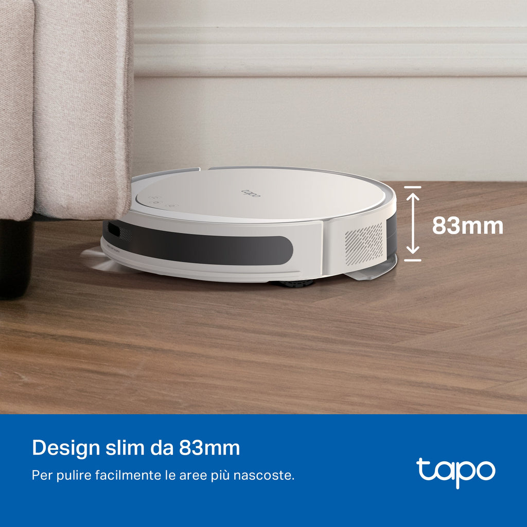 Tapo RV20 Max White Robot Aspirapolvere, Navigazione LiDAR MagSlim, ⚠️Aggiungi la Base di Ricarica RVB102 al carrello TP-Link Showroom viveresmart.store & augmentedrealityoffers.com - P. IVA 02867250694 - DI PENTA ALESSIO - VIALE NETTUNO 167, 66023, FRANCAVILLA AL MARE (CH) - REA CH-438573