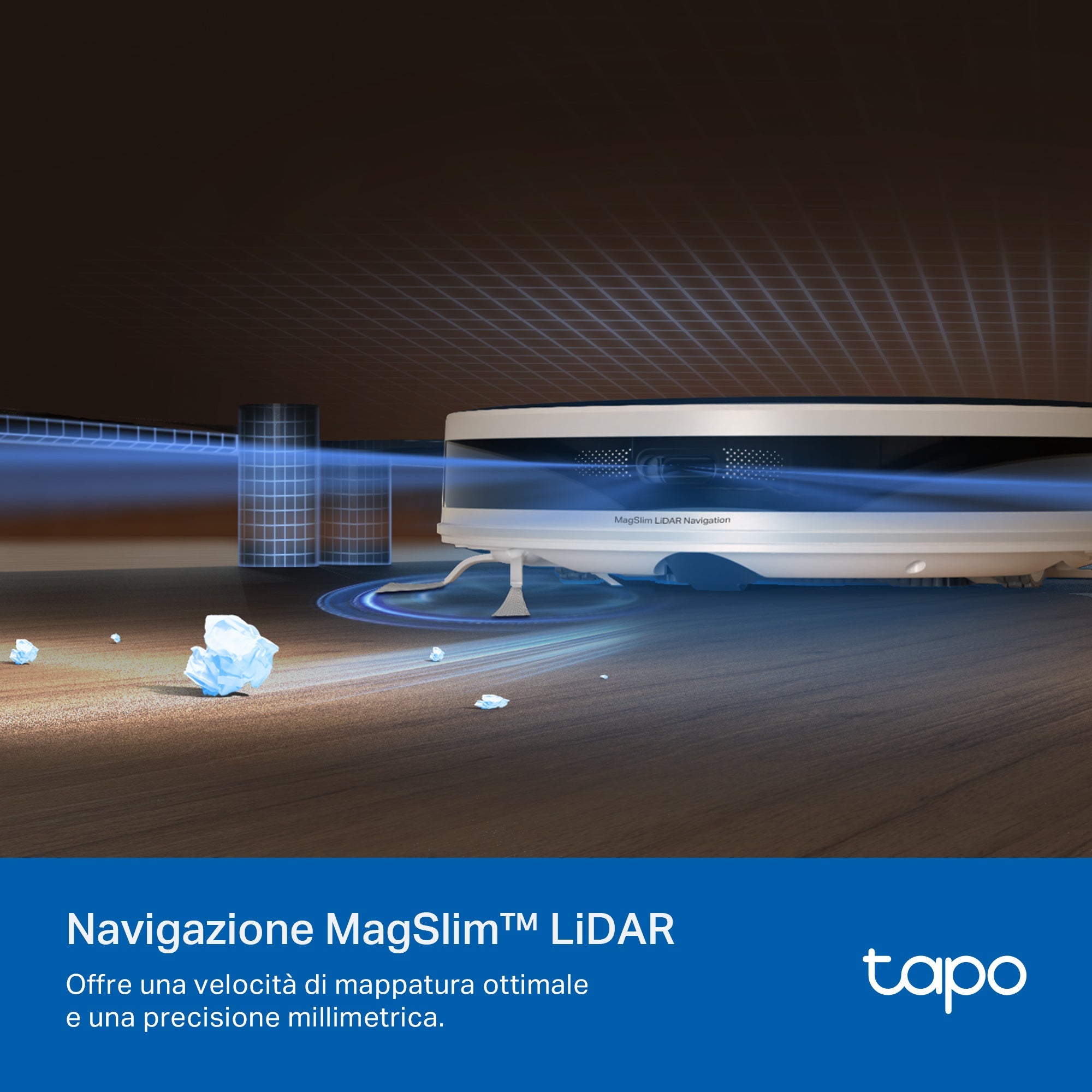 Tapo RV20 Max White Robot Aspirapolvere, Navigazione LiDAR MagSlim, ⚠️Aggiungi la Base di Ricarica RVB102 al carrello TP-Link Showroom viveresmart.store & augmentedrealityoffers.com - P. IVA 02867250694 - DI PENTA ALESSIO - VIALE NETTUNO 167, 66023, FRANCAVILLA AL MARE (CH) - REA CH-438573