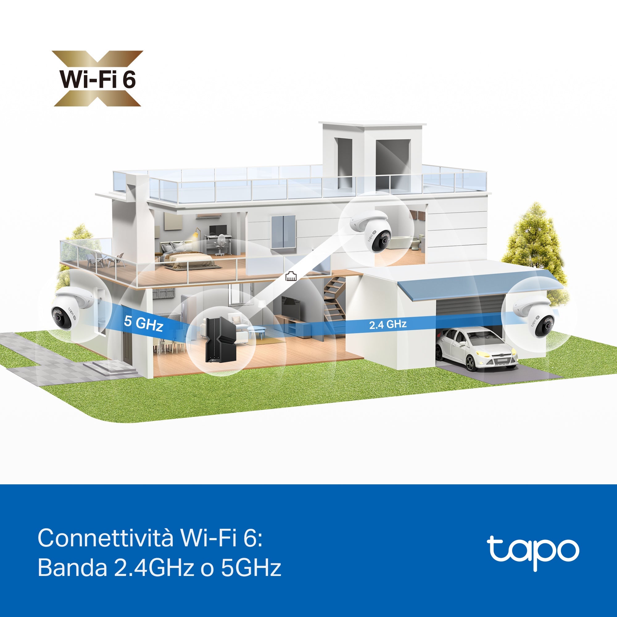 Tapo C560WS Telecamera Wi-Fi Esterno 4K 8MP, 360° Visuale, Visione Notturna a Colori Starlight, Wi-Fi/Ethernet, ⚠️Non a batteria TP-Link Showroom viveresmart.store & augmentedrealityoffers.com - P. IVA 02867250694 - DI PENTA ALESSIO - VIALE NETTUNO 167, 66023, FRANCAVILLA AL MARE (CH) - REA CH-438573