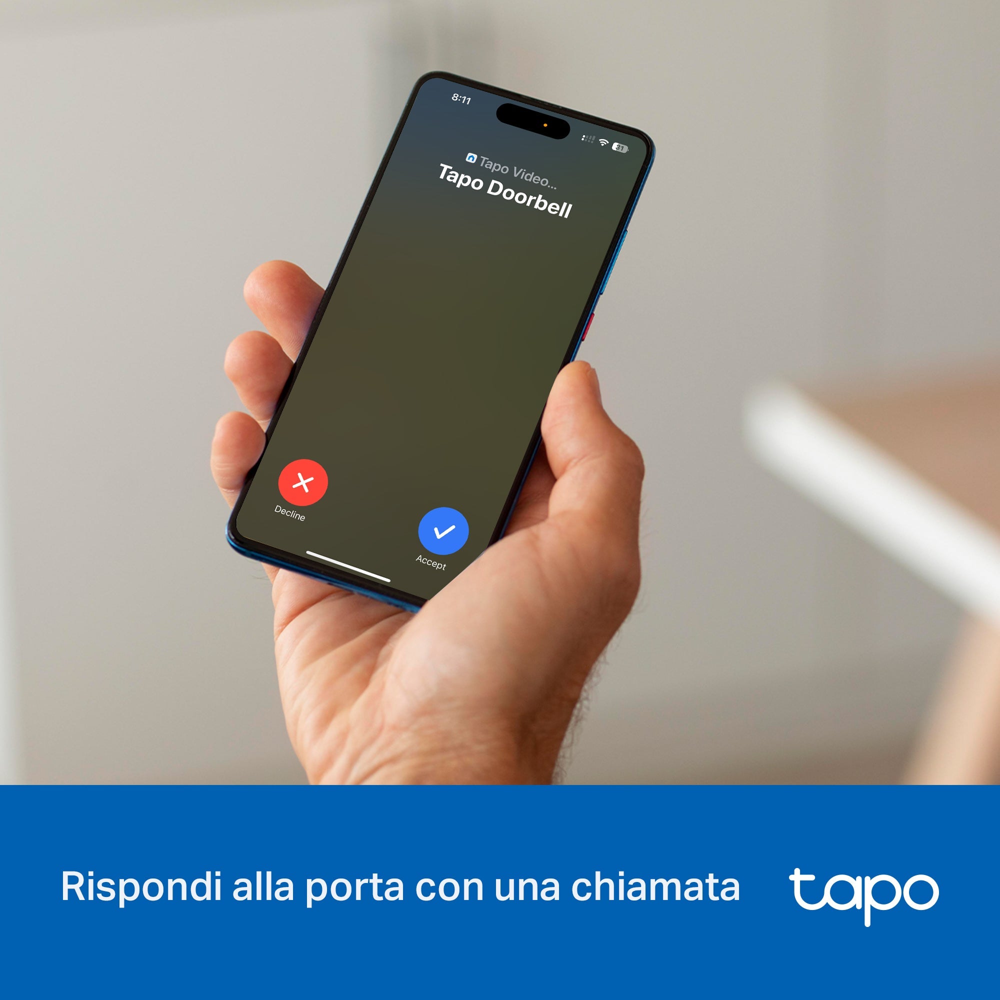 Tapo D205 Video Campanello 2K 3MP, Visione Notturna, Batteria 5200mAh TP-Link Showroom viveresmart.store & augmentedrealityoffers.com - P. IVA 02867250694 - DI PENTA ALESSIO - VIALE NETTUNO 167, 66023, FRANCAVILLA AL MARE (CH) - REA CH-438573