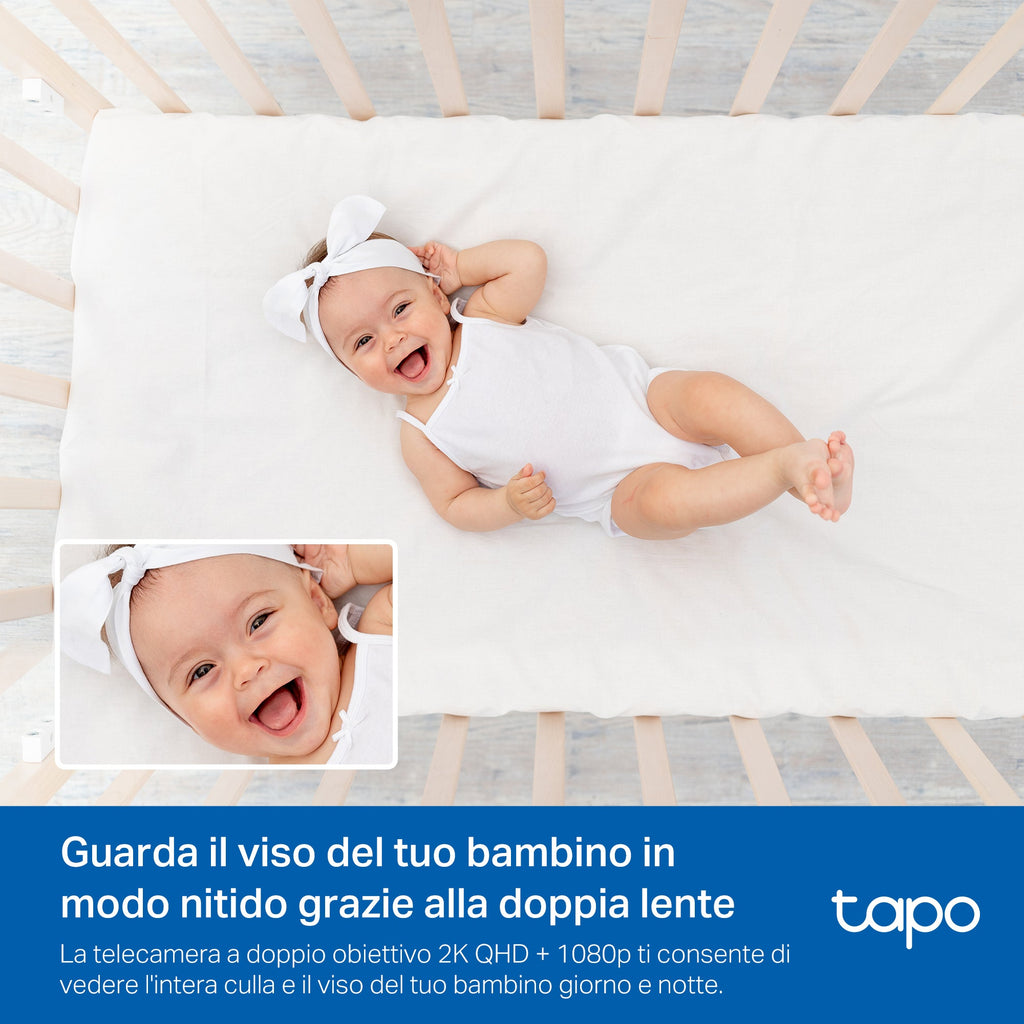 Tapo C840 Baby Monitor, Telecamera Wi-Fi Interno 4MP+2MP Doppia Lente, Visione Notturna e Allarme Urlo TP-Link Showroom viveresmart.store & augmentedrealityoffers.com - P. IVA 02867250694 - DI PENTA ALESSIO - VIALE NETTUNO 167, 66023, FRANCAVILLA AL MARE (CH) - REA CH-438573