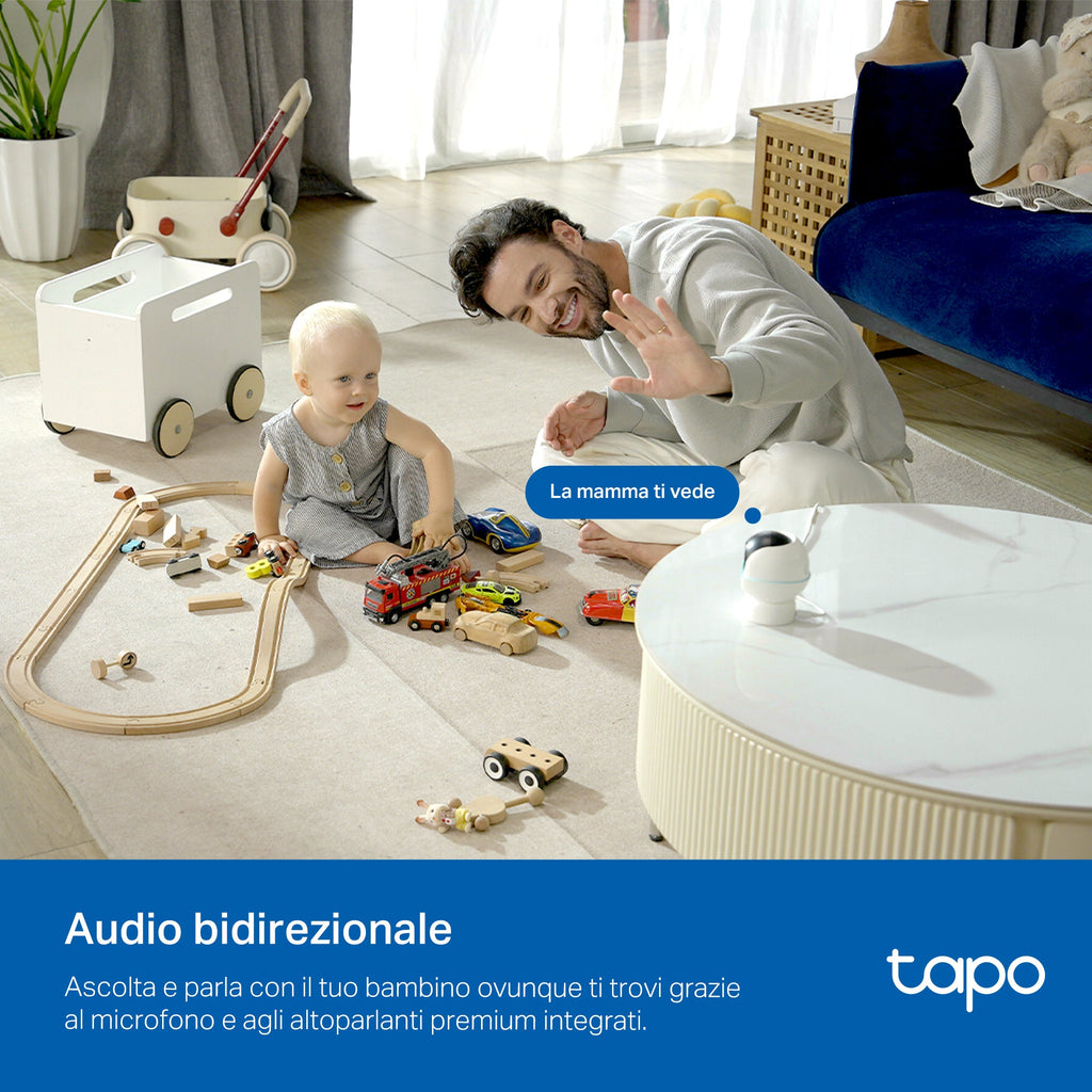 Tapo C840 Baby Monitor, Telecamera Wi-Fi Interno 4MP+2MP Doppia Lente, Visione Notturna e Allarme Urlo TP-Link Showroom viveresmart.store & augmentedrealityoffers.com - P. IVA 02867250694 - DI PENTA ALESSIO - VIALE NETTUNO 167, 66023, FRANCAVILLA AL MARE (CH) - REA CH-438573