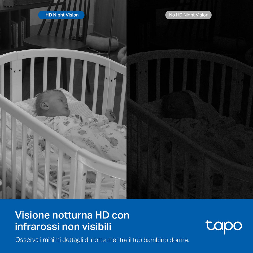 Tapo C840 Baby Monitor, Telecamera Wi-Fi Interno 4MP+2MP Doppia Lente, Visione Notturna e Allarme Urlo TP-Link Showroom viveresmart.store & augmentedrealityoffers.com - P. IVA 02867250694 - DI PENTA ALESSIO - VIALE NETTUNO 167, 66023, FRANCAVILLA AL MARE (CH) - REA CH-438573