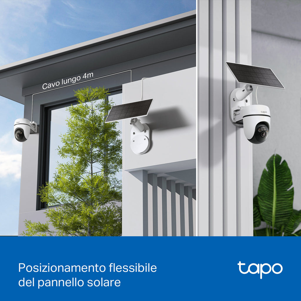 Tapo C610 KIT Telecamera WiFi Esterno 2K 3MP Senza Fili con Pannello Solare, 360° PTZ, Batteria 6700mAh TP-Link Showroom viveresmart.store & augmentedrealityoffers.com - P. IVA 02867250694 - DI PENTA ALESSIO - VIALE NETTUNO 167, 66023, FRANCAVILLA AL MARE (CH) - REA CH-438573