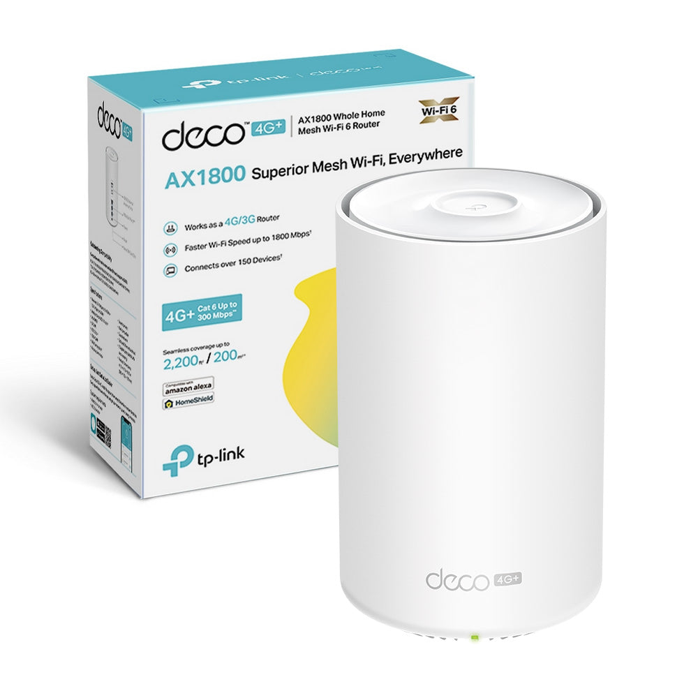Deco X20-4G Router Wi-Fi con Sim 4G+ CAT6 Mesh Wi-Fi 6 AX1800Mbps TP-Link Showroom viveresmart.store & augmentedrealityoffers.com - P. IVA 02867250694 - DI PENTA ALESSIO - VIALE NETTUNO 167, 66023, FRANCAVILLA AL MARE (CH) - REA CH-438573