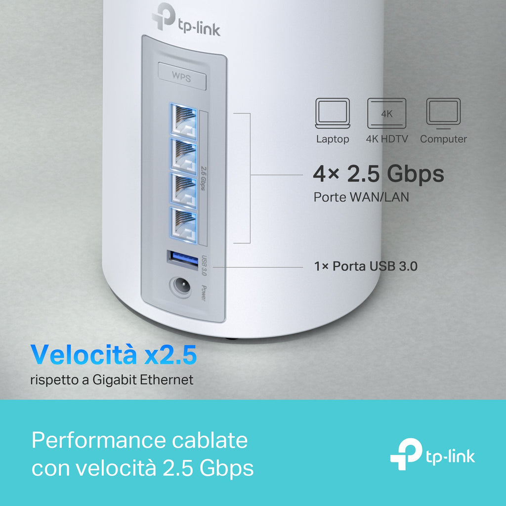 Deco BE65 Sistema Mesh Wi-Fi 7 BE9300Mbps, 3pz