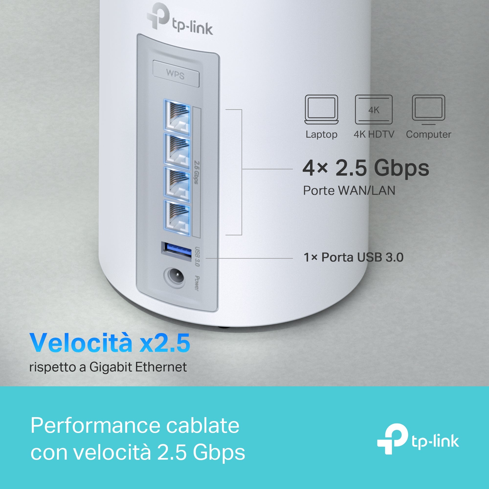 Deco BE65 Sistema Mesh Wi-Fi 7 BE9300Mbps, 3pz