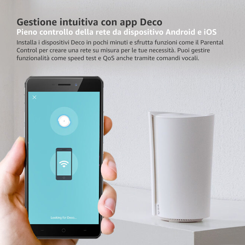 Deco X3000-5G Router 5G Mesh Wi-Fi 6 AX3000Mbps,  Porta 2.5G TP-Link Showroom viveresmart.store & augmentedrealityoffers.com - P. IVA 02867250694 - DI PENTA ALESSIO - VIALE NETTUNO 167, 66023, FRANCAVILLA AL MARE (CH) - REA CH-438573