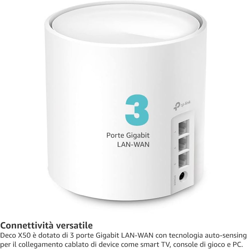 Deco X50 Sistema Mesh Wi-Fi 6 AX3000Mbps, 3pz