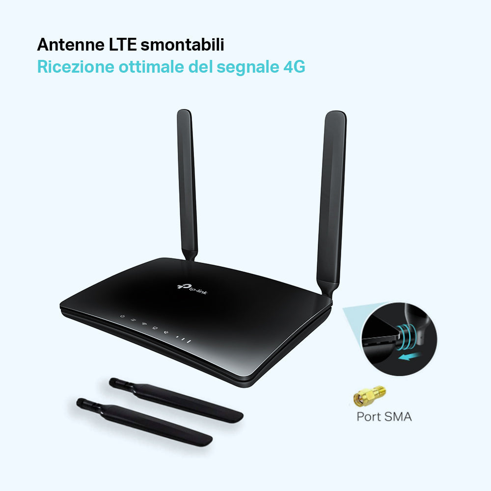 Archer MR600 Router Wi-Fi con SIM 4G+ CAT6 AC1200Mbps