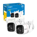 Tapo C310 Telecamera Wi-Fi Esterno 2K 3MP, Visione Notturna, Wi-Fi/Ethernet, 2pz, ⚠️Non a batteria