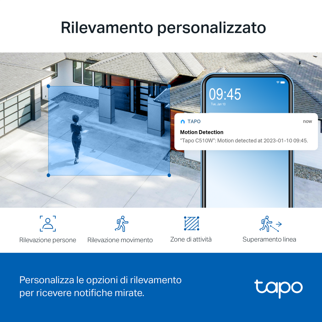 Tapo C510W Telecamera Wi-Fi Esterno 2K 3MP, 360° Visuale, Visione Notturna a Colori, ⚠️Non a batteria TP-Link Showroom viveresmart.store & augmentedrealityoffers.com - P. IVA 02867250694 - DI PENTA ALESSIO - VIALE NETTUNO 167, 66023, FRANCAVILLA AL MARE (CH) - REA CH-438573
