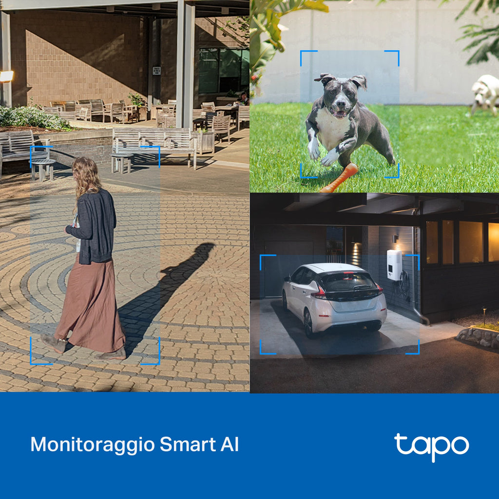 Tapo C520WS Telecamera Wi-Fi Esterno 2K 4MP, 360° Visuale, Visione Notturna a Colori Starlight, Wi-Fi/Ethernet, ⚠️Non a batteria TP-Link Showroom viveresmart.store & augmentedrealityoffers.com - P. IVA 02867250694 - DI PENTA ALESSIO - VIALE NETTUNO 167, 66023, FRANCAVILLA AL MARE (CH) - REA CH-438573