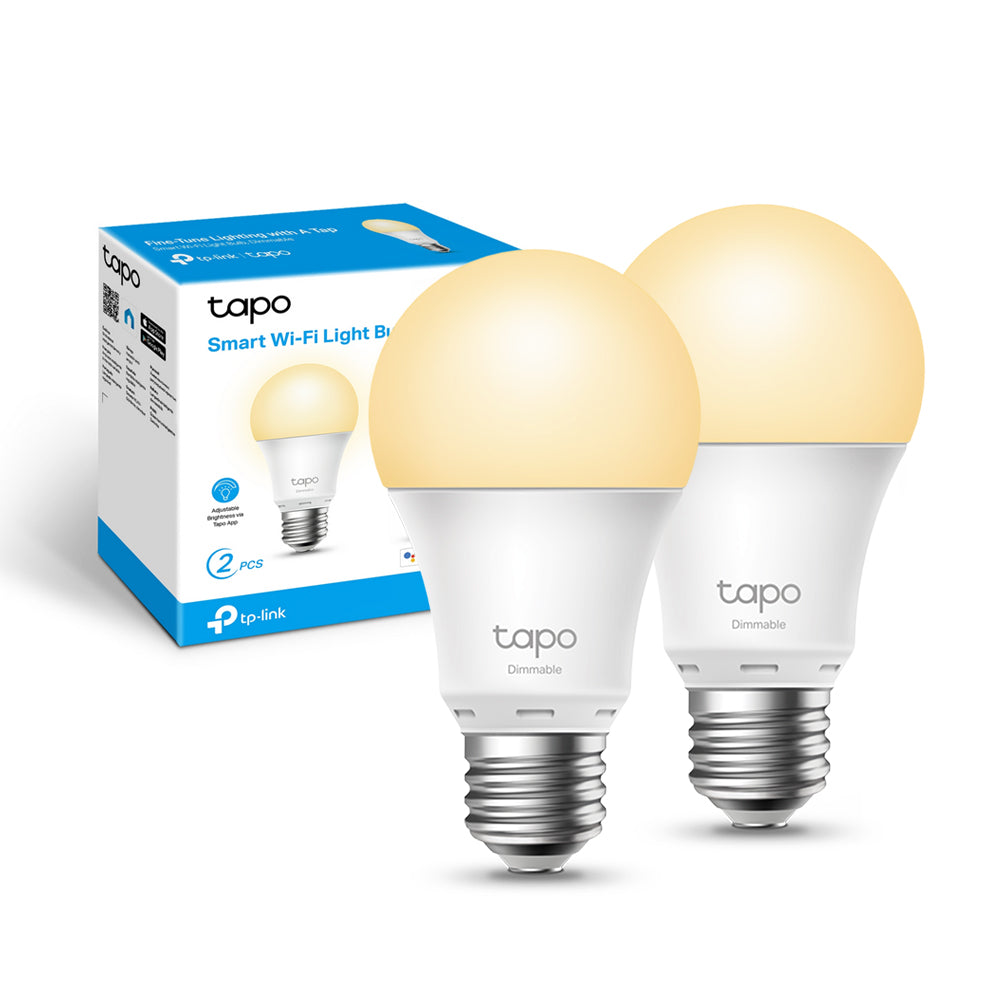 Tapo L510E Lampadina LED Smart Wi-Fi Dimmerabile 2700K E27, Controllo Vocale con Alexa, 2pz