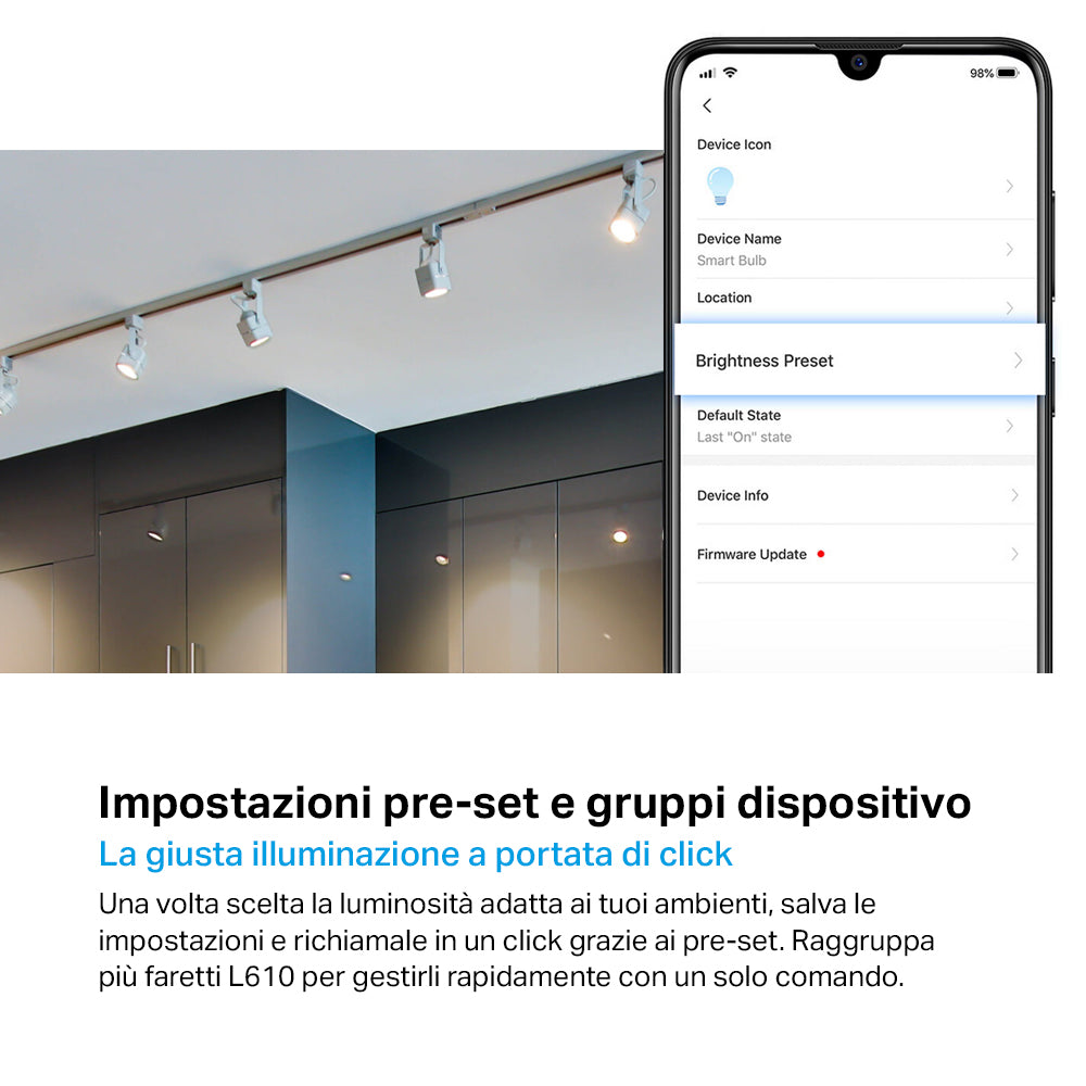 Tapo L610 Faretto LED Smart Wi-Fi Dimmerabile GU10, Controllo Vocale con Alexa TP-Link Showroom viveresmart.store & augmentedrealityoffers.com - P. IVA 02867250694 - DI PENTA ALESSIO - VIALE NETTUNO 167, 66023, FRANCAVILLA AL MARE (CH) - REA CH-438573
