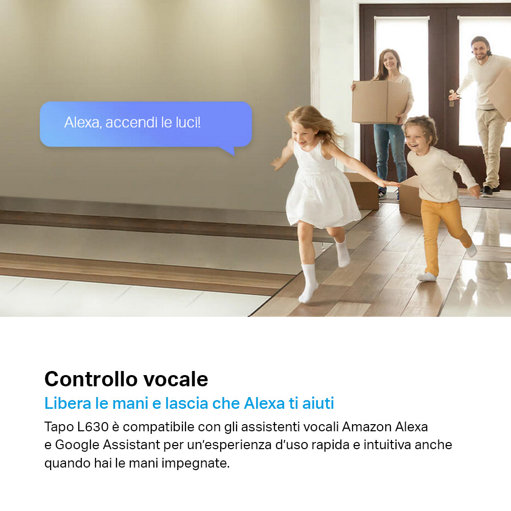 Tapo L630 Faretto LED Smart Wi-Fi Multicolore GU10, Controllo Vocale con Alexa, 4pz TP-Link Showroom viveresmart.store & augmentedrealityoffers.com - P. IVA 02867250694 - DI PENTA ALESSIO - VIALE NETTUNO 167, 66023, FRANCAVILLA AL MARE (CH) - REA CH-438573