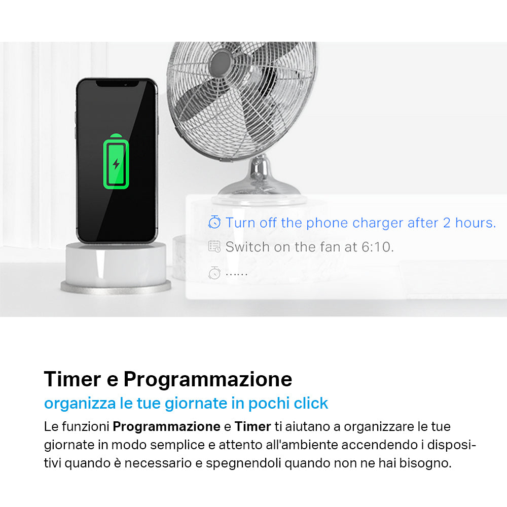 Tapo P300 Multipresa Smart Wi-Fi Schuko 10A, Controlla Separatamente 3 Prese, Caricatore USB integrato 18W, Controllo Vocale con Alexa
