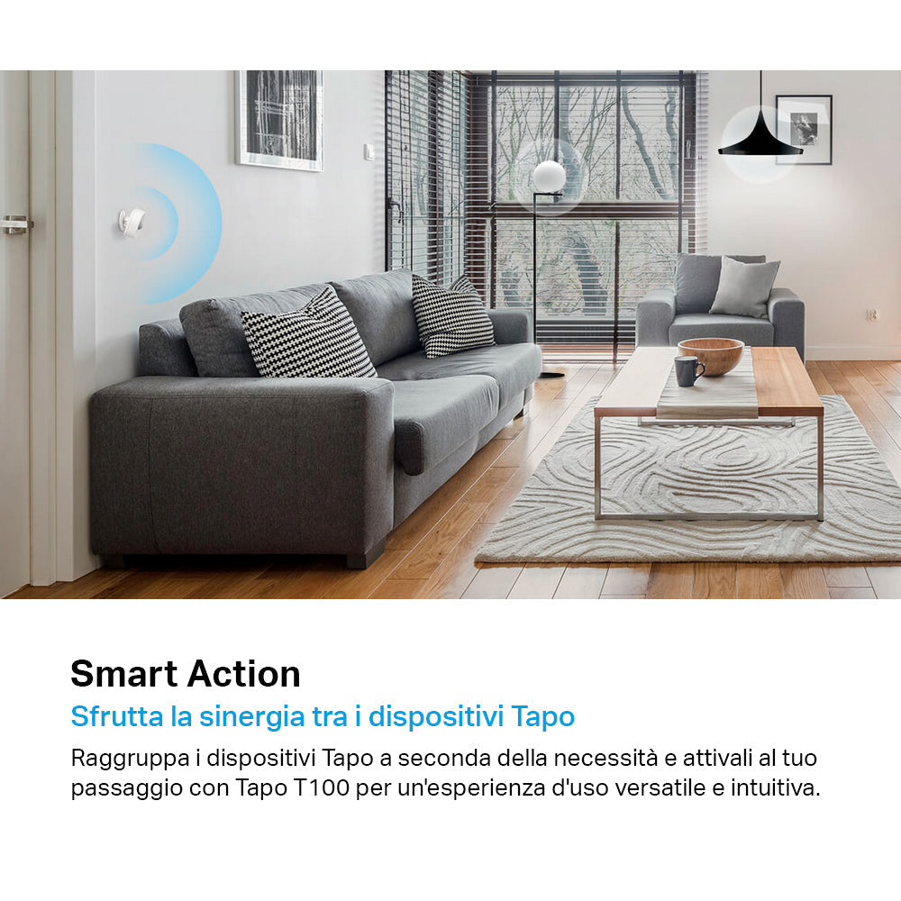 Tapo T100 Sensore di Movimento, ⚠️Tapo Hub Necessario, 3pz