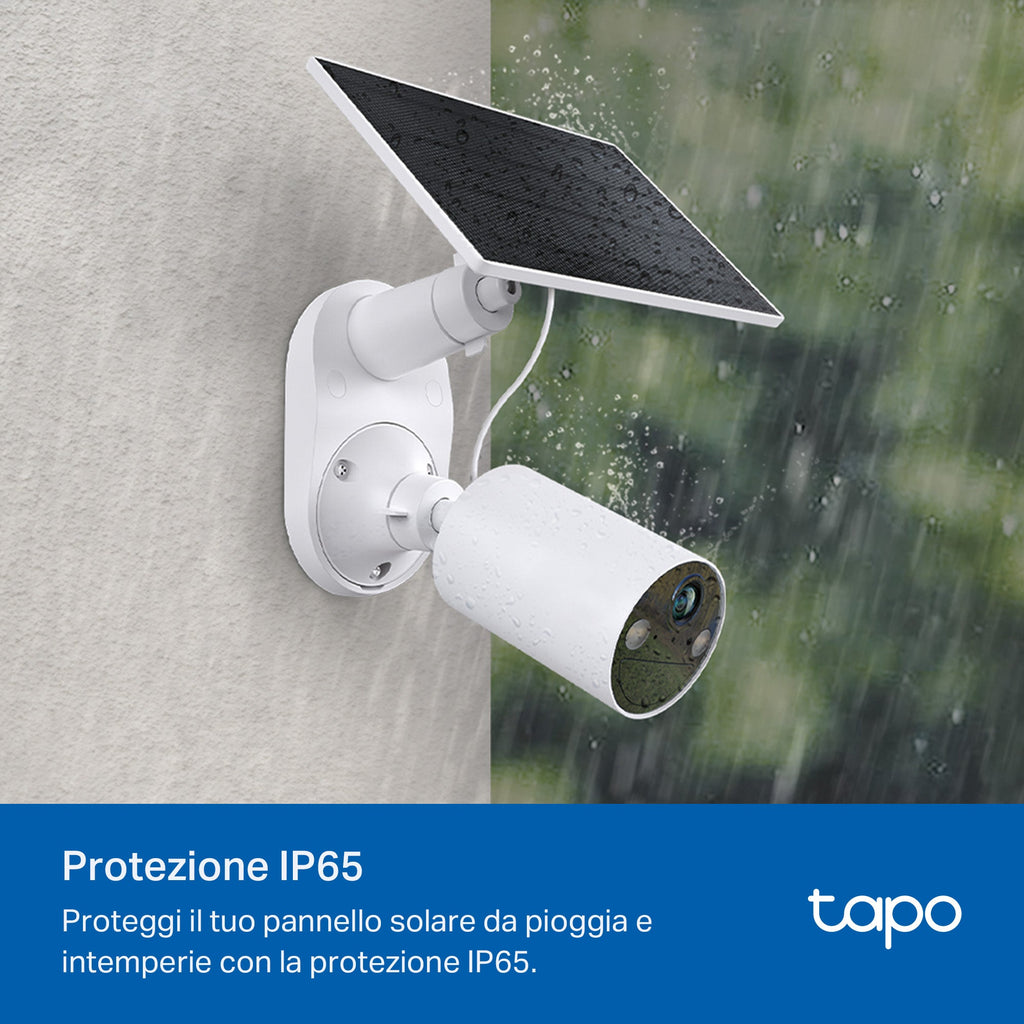 Tapo A201 Pannello Solare per Telecamere Smart a Batteria 2.5W, Supporta tutte le Tapo Telecamera Batteria e Videocampanelli