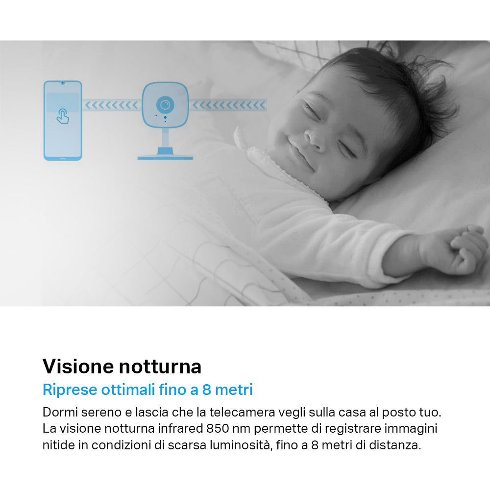 Tapo C100 Telecamera Wi-Fi Interno 1080P FHD