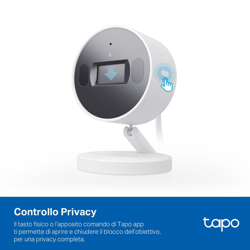 Tapo C125 Telecamera Wi-Fi Interno 2K 4MP, Base Magnetica + Privacy Shutter TP-Link Showroom viveresmart.store & augmentedrealityoffers.com - P. IVA 02867250694 - DI PENTA ALESSIO - VIALE NETTUNO 167, 66023, FRANCAVILLA AL MARE (CH) - REA CH-438573