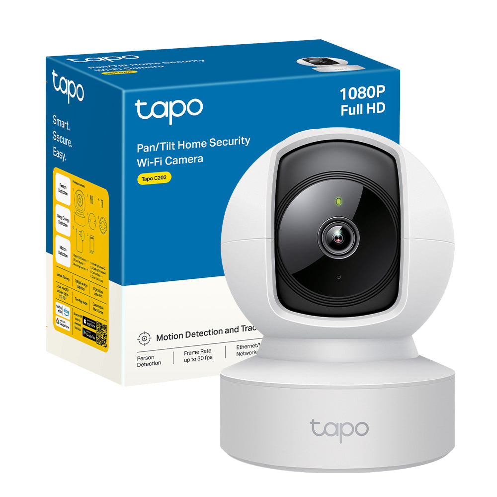 Tapo C202 Telecamera Wi-Fi Interno 1080p FHD, 360° Visuale, Porta Ethernet TP-Link Showroom viveresmart.store & augmentedrealityoffers.com - P. IVA 02867250694 - DI PENTA ALESSIO - VIALE NETTUNO 167, 66023, FRANCAVILLA AL MARE (CH) - REA CH-438573