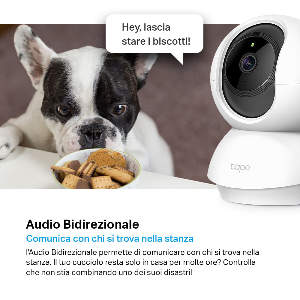 Tapo C210 Telecamera Wi-Fi Interno 2K 3MP, 360° Visuale TP-Link Showroom viveresmart.store & augmentedrealityoffers.com - P. IVA 02867250694 - DI PENTA ALESSIO - VIALE NETTUNO 167, 66023, FRANCAVILLA AL MARE (CH) - REA CH-438573