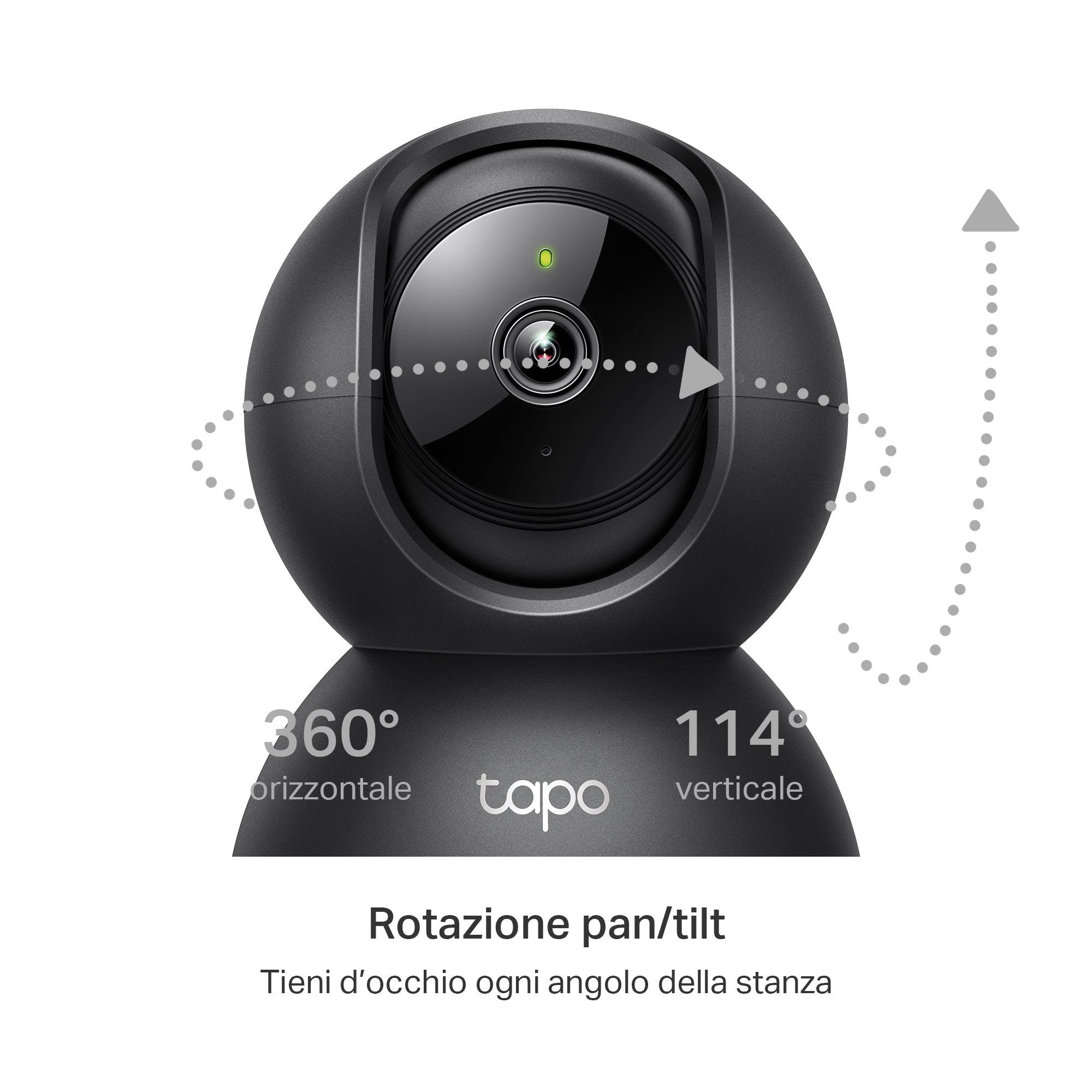 Tapo C211 Telecamera Wi-Fi Interno 2K 3MP, 360° Visuale, Nero TP-Link Showroom viveresmart.store & augmentedrealityoffers.com - P. IVA 02867250694 - DI PENTA ALESSIO - VIALE NETTUNO 167, 66023, FRANCAVILLA AL MARE (CH) - REA CH-438573