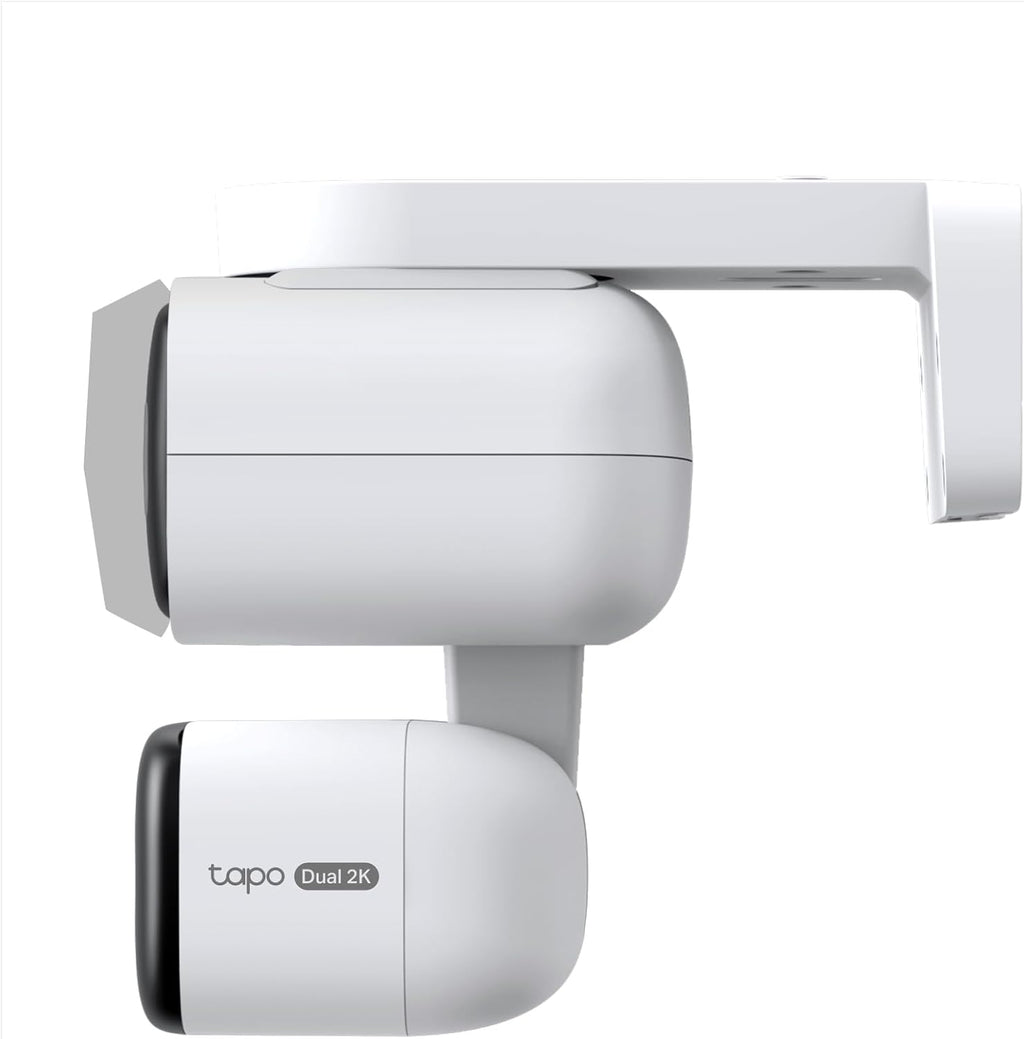 Tapo C246D Telecamera Wi-Fi Esterno/Interno Doppio Obbiettivo 3MP+3MP, 360° Visuale, Visione Notturna a Colori, ⚠️Non a batteria