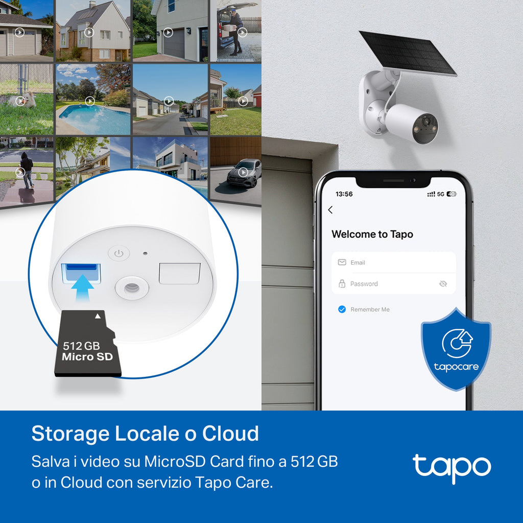 Tapo C410 Telecamera Wi-Fi Esterno a Batteria 2K 3MP, Visione Notturna a Colori, 2pz